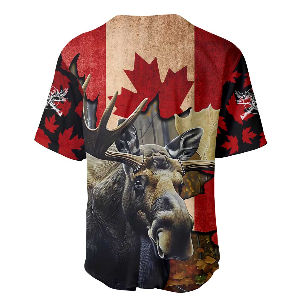 Personalized Canada Moose Baseball Jersey Canadian Flag Maple Leaf Vintage