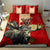 Canada Moose Bedding Set Canadian Flag Maple Leaf Vintage