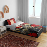 Canada Moose Bedding Set Canadian Flag Maple Leaf Vintage