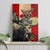 Canada Moose Canvas Wall Art Canadian Flag Maple Leaf Vintage