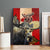 Canada Moose Canvas Wall Art Canadian Flag Maple Leaf Vintage