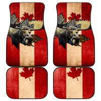 Canada Moose Car Mats Canadian Flag Maple Leaf Vintage