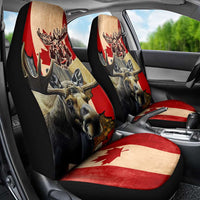 Canada Moose Car Seat Cover Canadian Flag Maple Leaf Vintage