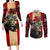 Personalized Canada Moose Couples Matching Long Sleeve Bodycon Dress and Long Sleeve Button Shirt Canadian Flag Maple Leaf Vintage