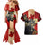 Personalized Canada Moose Couples Matching Mermaid Dress and Hawaiian Shirt Canadian Flag Maple Leaf Vintage
