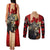 Personalized Canada Moose Couples Matching Tank Maxi Dress and Long Sleeve Button Shirt Canadian Flag Maple Leaf Vintage