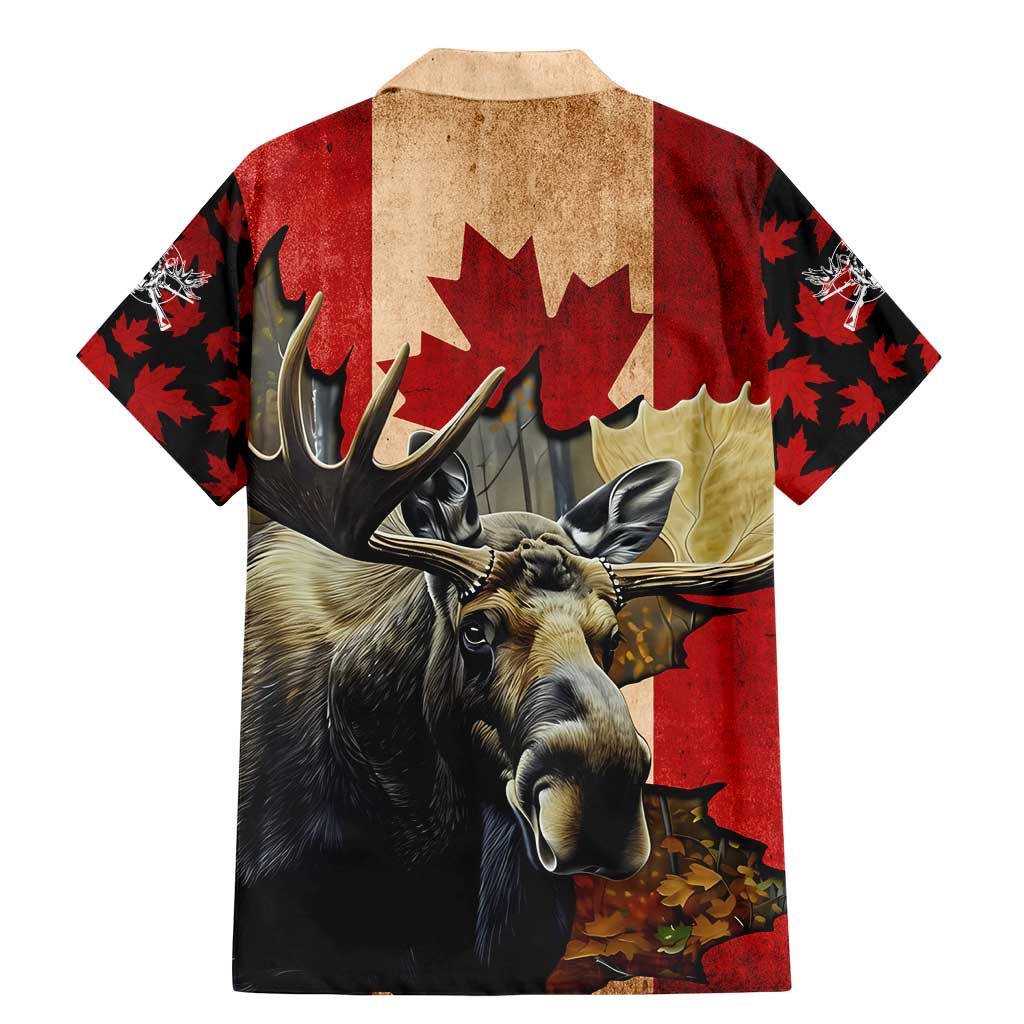 Personalized Canada Moose Family Matching Mermaid Dress and Hawaiian Shirt Canadian Flag Maple Leaf Vintage