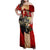 Personalized Canada Moose Family Matching Off Shoulder Maxi Dress and Hawaiian Shirt Canadian Flag Maple Leaf Vintage