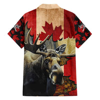 Personalized Canada Moose Family Matching Summer Maxi Dress and Hawaiian Shirt Canadian Flag Maple Leaf Vintage