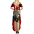 Personalized Canada Moose Family Matching Summer Maxi Dress and Hawaiian Shirt Canadian Flag Maple Leaf Vintage