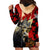 Personalized Canada Moose Hoodie Dress Canadian Flag Maple Leaf Vintage