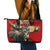 Canada Moose Leather Tote Bag Canadian Flag Maple Leaf Vintage