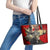 Canada Moose Leather Tote Bag Canadian Flag Maple Leaf Vintage