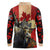 Personalized Canada Moose Long Sleeve Polo Shirt Canadian Flag Maple Leaf Vintage