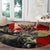 Canada Moose Round Carpet Canadian Flag Maple Leaf Vintage