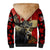 Personalized Canada Moose Sherpa Hoodie Canadian Flag Maple Leaf Vintage