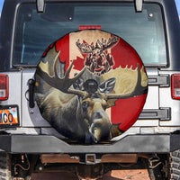 Canada Moose Spare Tire Cover Canadian Flag Maple Leaf Vintage