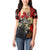 Personalized Canada Moose Women Polo Shirt Canadian Flag Maple Leaf Vintage