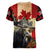 Personalized Canada Moose Women V-Neck T-Shirt Canadian Flag Maple Leaf Vintage