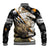Personalized Moose Hunting Baseball Jacket Autumn Wilderness Adventure Camo