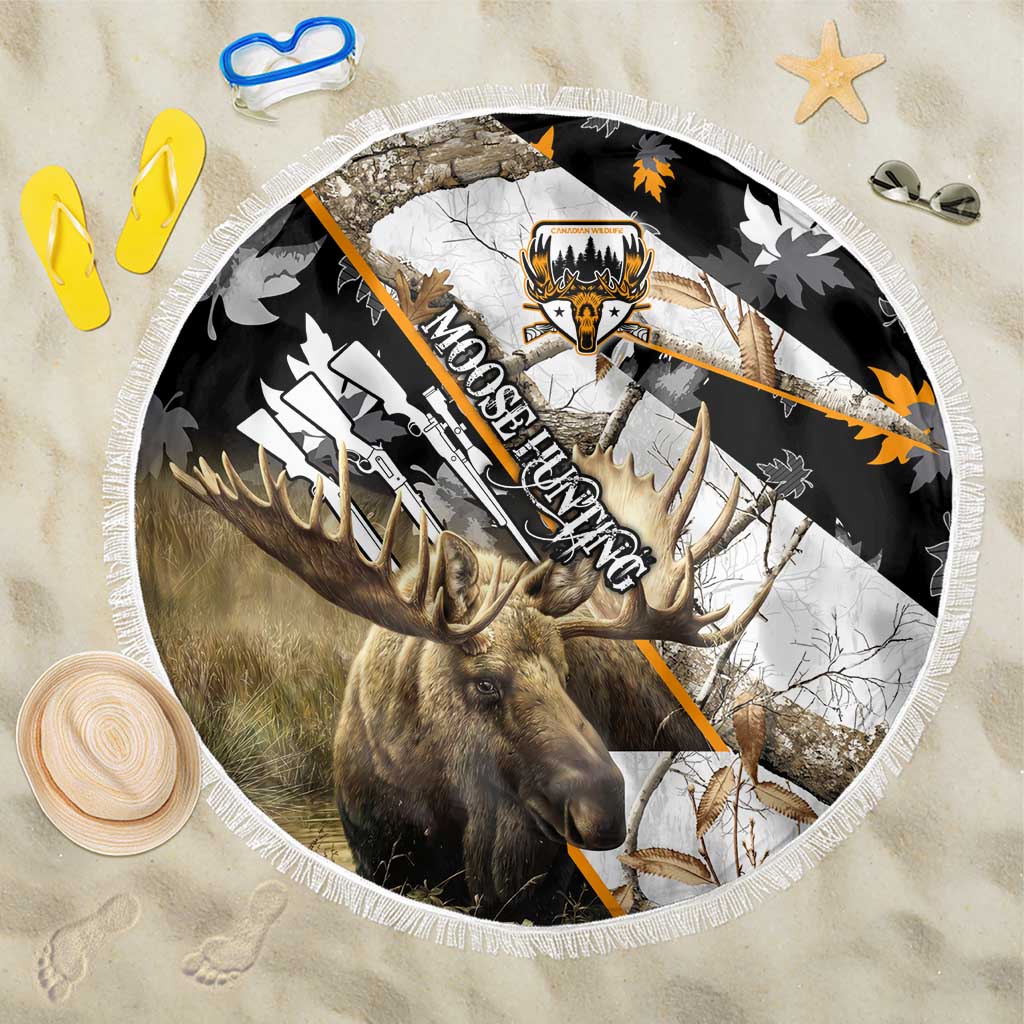 Moose Hunting Beach Blanket Autumn Wilderness Adventure Camo