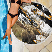Moose Hunting Beach Blanket Autumn Wilderness Adventure Camo