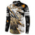 Personalized Moose Hunting Button Sweatshirt Autumn Wilderness Adventure Camo