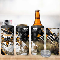 Moose Hunting 4 in 1 Can Cooler Tumbler Autumn Wilderness Adventure Camo