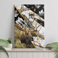 Moose Hunting Canvas Wall Art Autumn Wilderness Adventure Camo