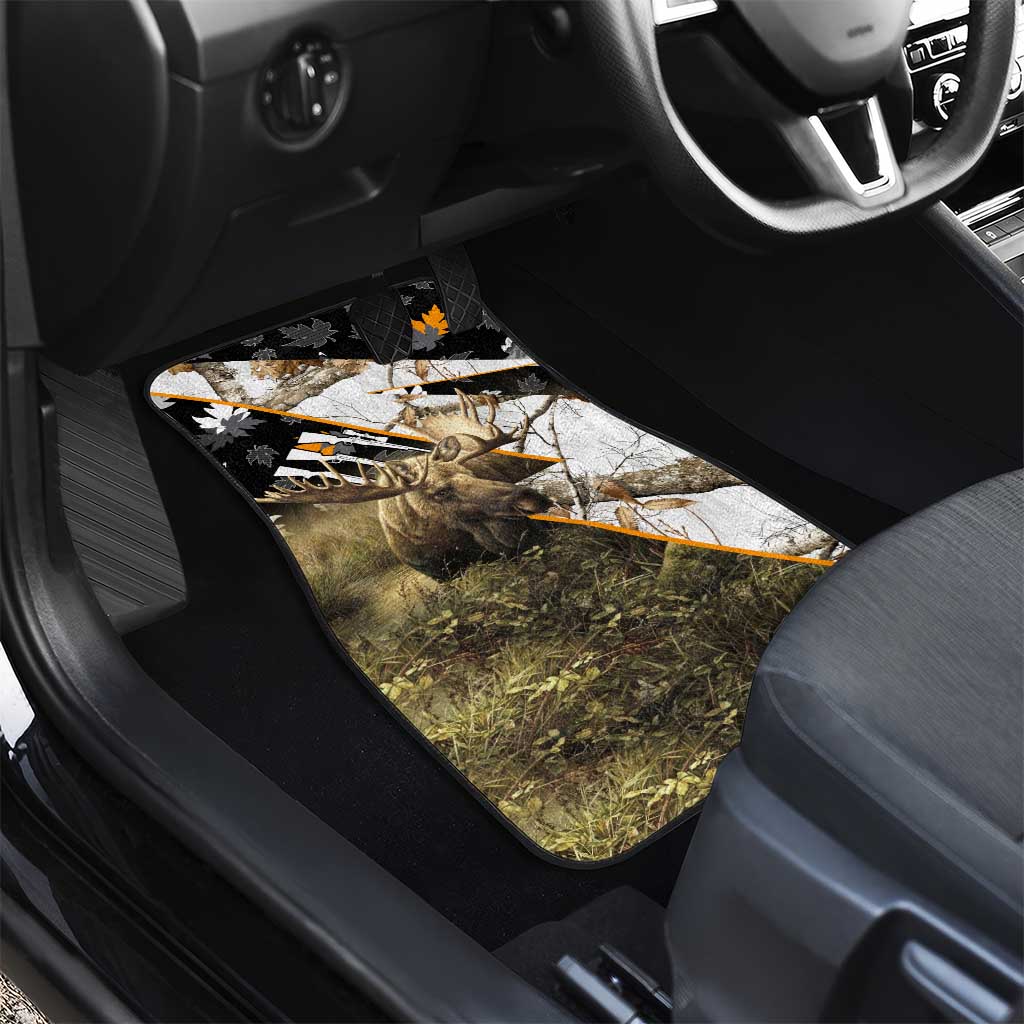 Moose Hunting Car Mats Autumn Wilderness Adventure Camo