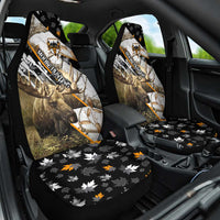 Moose Hunting Car Seat Cover Autumn Wilderness Adventure Camo