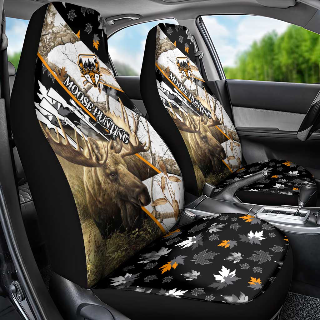 Moose Hunting Car Seat Cover Autumn Wilderness Adventure Camo