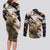 Personalized Moose Hunting Couples Matching Long Sleeve Bodycon Dress and Long Sleeve Button Shirt Autumn Wilderness Adventure Camo