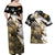Personalized Moose Hunting Couples Matching Off Shoulder Maxi Dress and Hawaiian Shirt Autumn Wilderness Adventure Camo