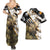 Personalized Moose Hunting Couples Matching Summer Maxi Dress and Hawaiian Shirt Autumn Wilderness Adventure Camo