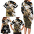 Personalized Moose Hunting Family Matching Long Sleeve Bodycon Dress and Hawaiian Shirt Autumn Wilderness Adventure Camo
