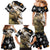 Personalized Moose Hunting Family Matching Mermaid Dress and Hawaiian Shirt Autumn Wilderness Adventure Camo