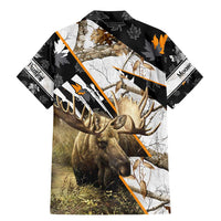 Personalized Moose Hunting Family Matching Mermaid Dress and Hawaiian Shirt Autumn Wilderness Adventure Camo