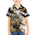 Personalized Moose Hunting Family Matching Off The Shoulder Long Sleeve Dress and Hawaiian Shirt Autumn Wilderness Adventure Camo