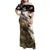 Personalized Moose Hunting Family Matching Off Shoulder Maxi Dress and Hawaiian Shirt Autumn Wilderness Adventure Camo
