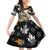 Personalized Moose Hunting Family Matching Off Shoulder Short Dress and Hawaiian Shirt Autumn Wilderness Adventure Camo