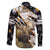 Personalized Moose Hunting Family Matching Short Sleeve Bodycon Dress and Hawaiian Shirt Autumn Wilderness Adventure Camo