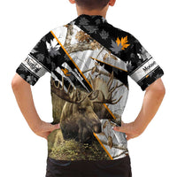 Personalized Moose Hunting Family Matching Tank Maxi Dress and Hawaiian Shirt Autumn Wilderness Adventure Camo