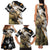 Personalized Moose Hunting Family Matching Tank Maxi Dress and Hawaiian Shirt Autumn Wilderness Adventure Camo