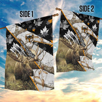 Moose Hunting Garden Flag Autumn Wilderness Adventure Camo