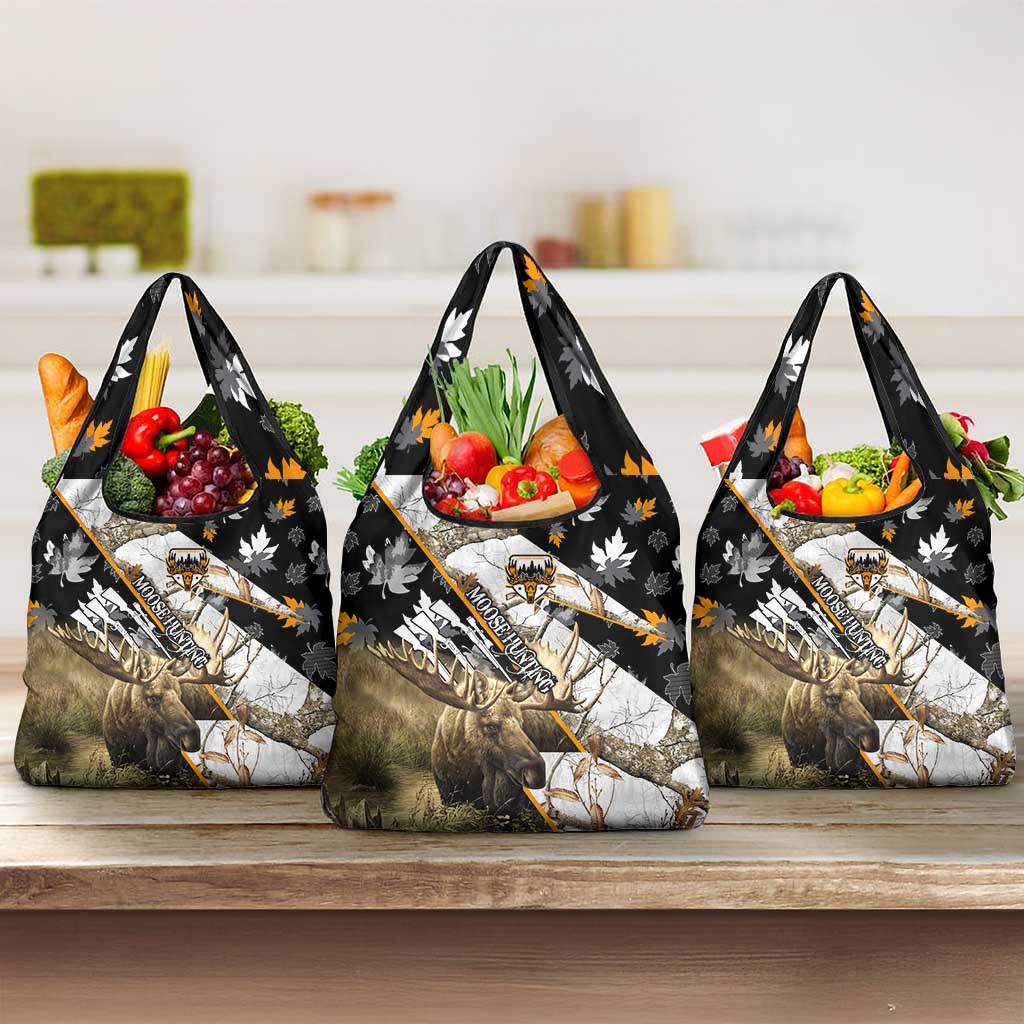 Moose Hunting Grocery Bag Autumn Wilderness Adventure Camo