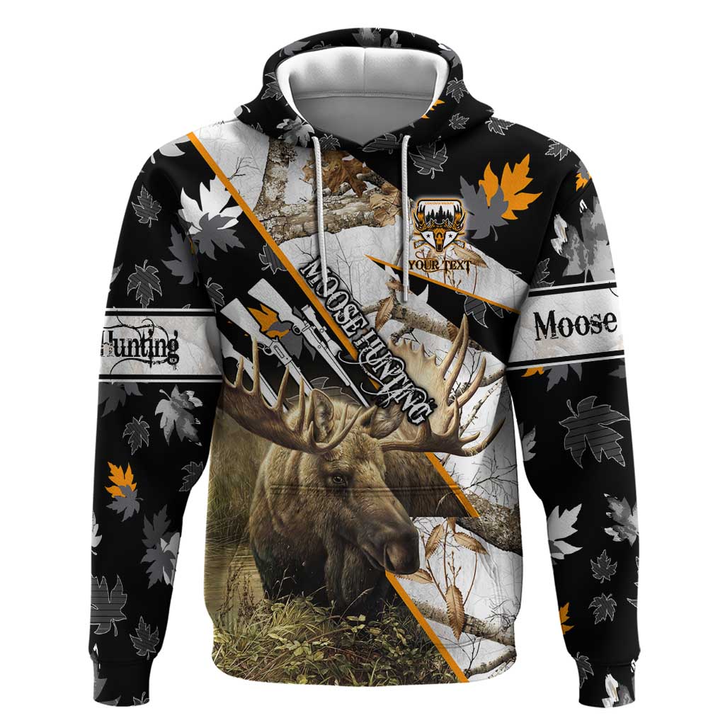 Personalized Moose Hunting Hoodie Autumn Wilderness Adventure Camo