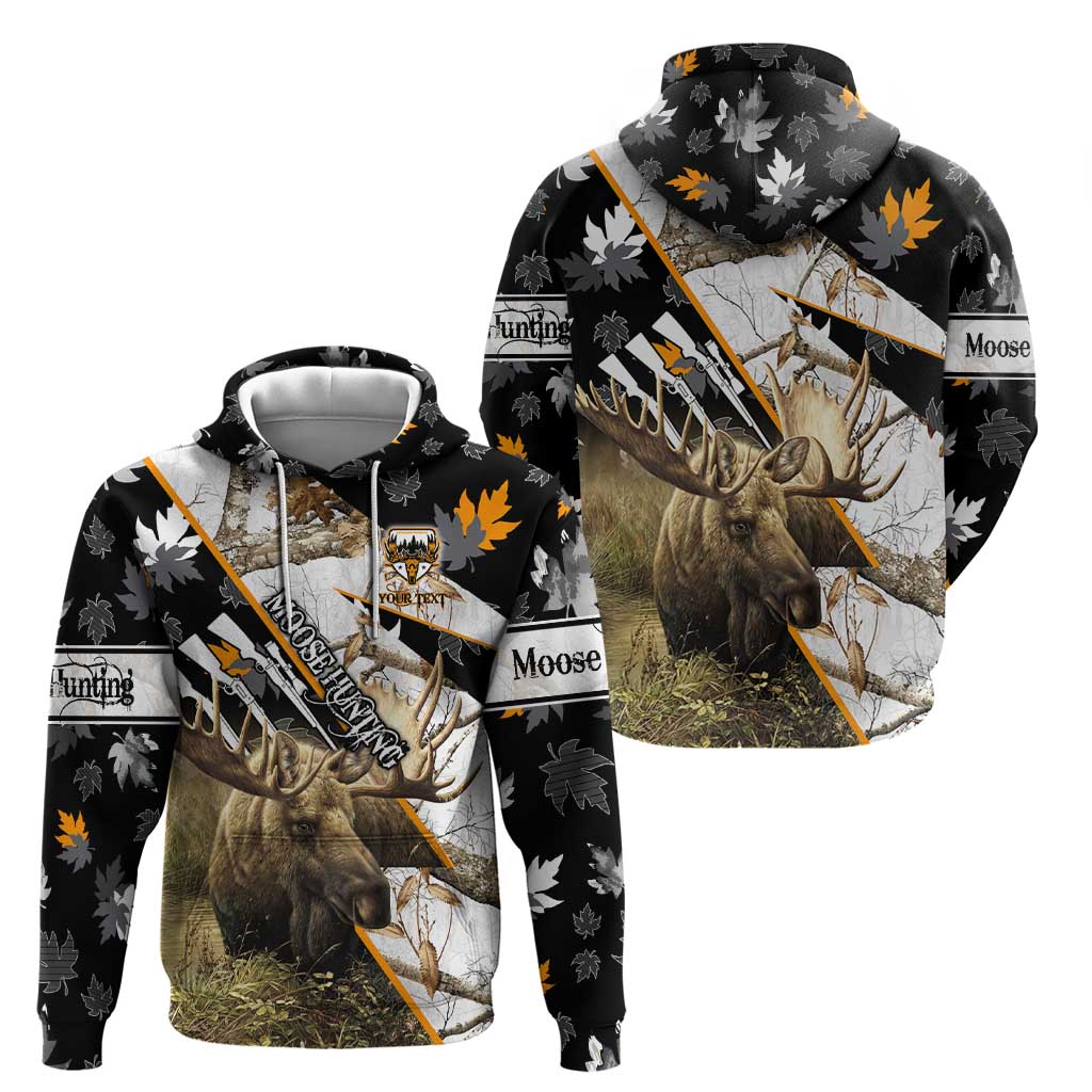 Personalized Moose Hunting Hoodie Autumn Wilderness Adventure Camo