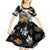 Personalized Moose Hunting Kid Short Sleeve Dress Autumn Wilderness Adventure Camo