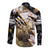 Personalized Moose Hunting Long Sleeve Button Shirt Autumn Wilderness Adventure Camo